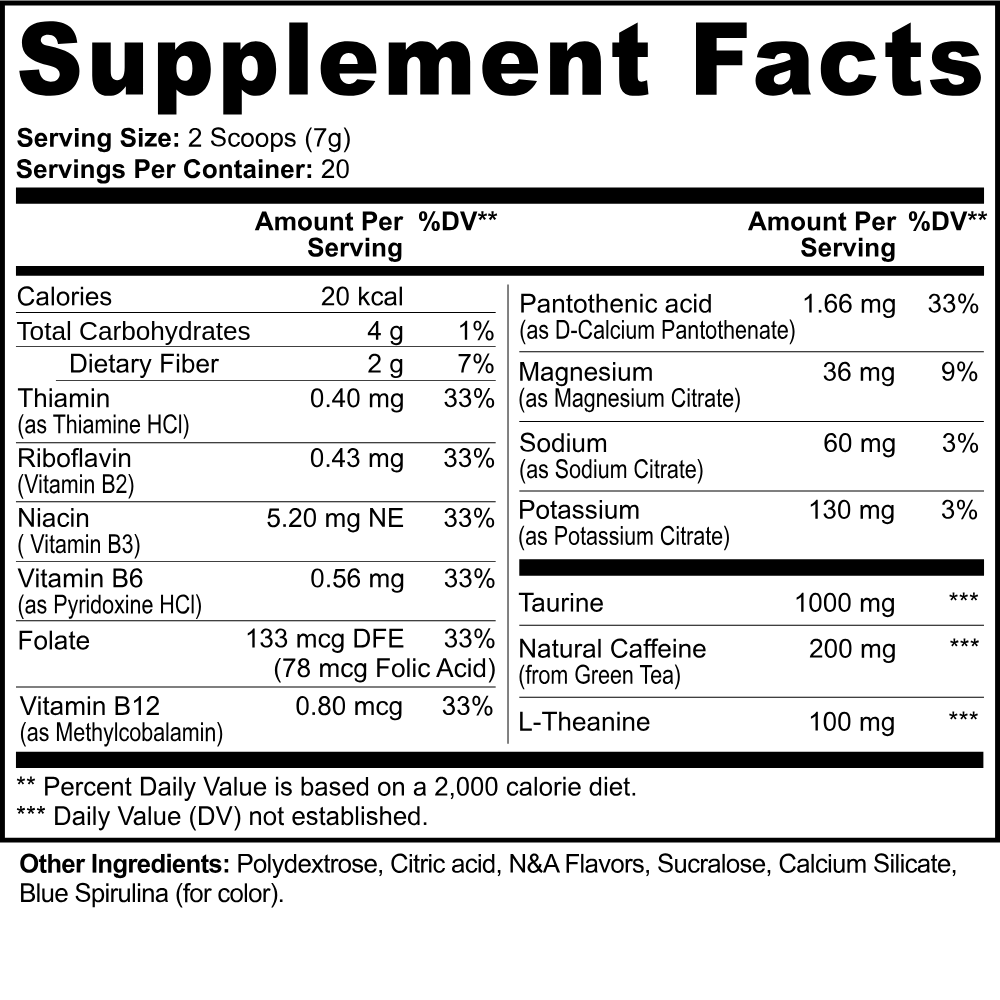 Energy Powder (Cotton Candy)