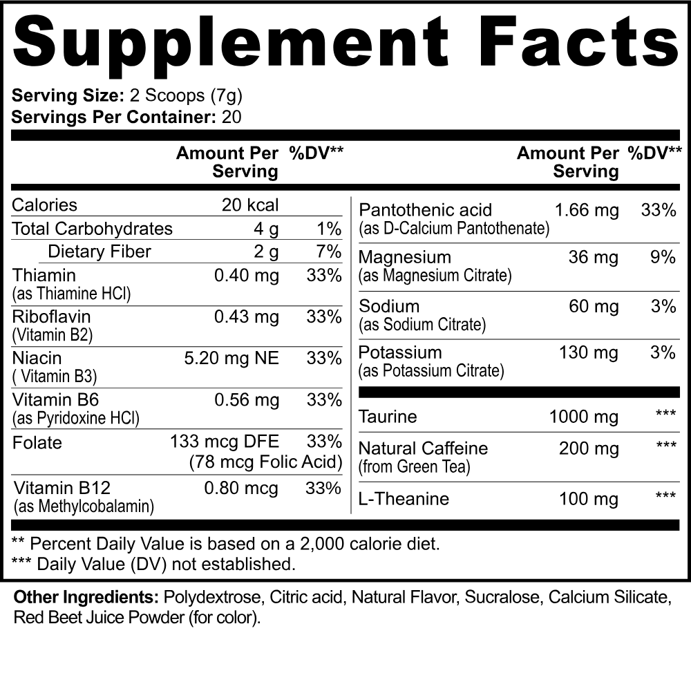 Energy Powder (Fruit Punch)
